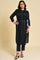 Black Mock Vest kurta