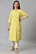 Plus Size Light Green Embroidered Pintuck Summer kurta