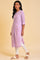 Light Purple Polka Dot Modern kurta