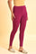 Purple Solid Viscose Lycra Tights