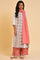 Orange And Pink Colour Block Dupatta