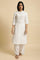 White Printed Summer kurta Co-Ord Set