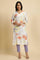 Ecru Floral Printed kurta Set