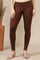 Brown Solid Skinny Fit Cotton Lycra Leggings