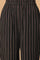 Black Straight Kurta with Striped Palazzo Pants