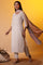 Beige Yarn-Dyed Checkered Kurta and Palazzo Set