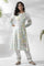 White A-Line Floral Printed Kurta