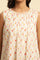 White Polka Dot Printed Layered Top