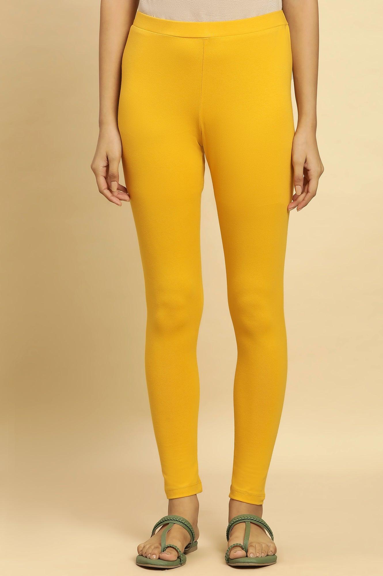 Marigold Yellow Knitted Tights