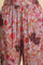 Pink Floral Printed Rayon Kurta, Pants And Dupatta Set