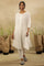 White Chikankari Shirt Kurta In Cotton Voile