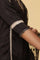 Black Shantung Embroidered Straight Kurta, Pants with Dupatta Set
