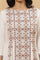 White Printed Kurta And Flared Pants Set