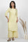 Yellow Embroidered Kurta And Pants Set