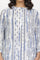 White And Blue Printed Kurta And Pants Set