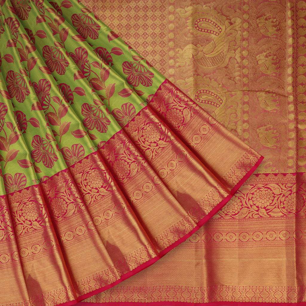 Pure Handloom Big Bordered Kanchi Designer Pattu By Pattu Sarees |  Traditional saree blouse designs, Pure products, Wedding silk saree