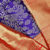 Violet Kanjivaram Silk Saree With Jaal Design