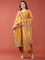 Mustard Vichitra Silk Zari Embroidery Anarkali Set