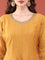 Mustard Vichitra Silk Zari Embroidery Anarkali Set