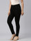 Women Solid Black Mid Rise Skinny Jeans