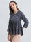 Cotton Ajrakh Print Peplum Blouse