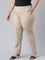 Women Light Beige Chinos Trousers