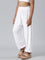 Girls Solid White Harem Pants