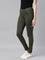 Women Solid Dark Olive Super Stretch Jeggings