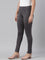 Women Solid Silver Grey Stretch Ponte Pants