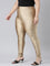 Deep Gold Nylon Stretch Shimmer Churidar