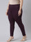 Women Solid Dark Wine Super Stretch Jeggings