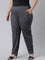 Women Silver Grey Chinos Trousers