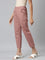 Women Dusty Pink Chinos Trousers