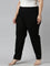 Women Solid Black Chinos Trousers