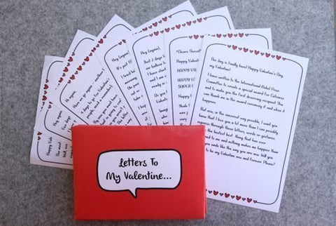 Valentine Countdown Letters