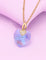 Swarovski Crystal Aqua Blue Chain Pendant