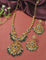 Designer Radiant Emerald Matt Kempu Necklace Set
