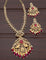 Designer Gold Polish Zirconia Necklace Set