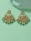 Designer Radiant Emerald Matt Kempu Necklace Set