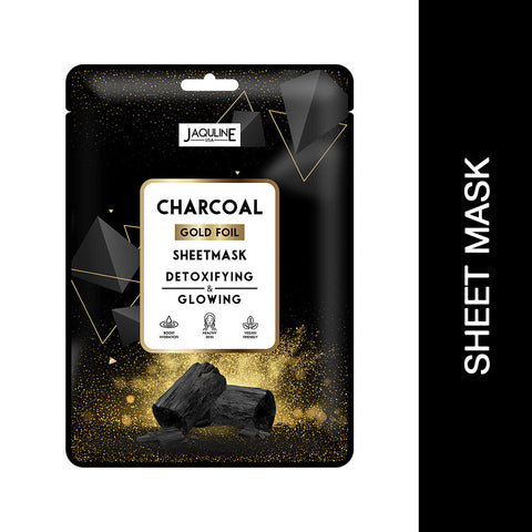 Jaquline USA Charcoal Gold Foil Sheet Mask