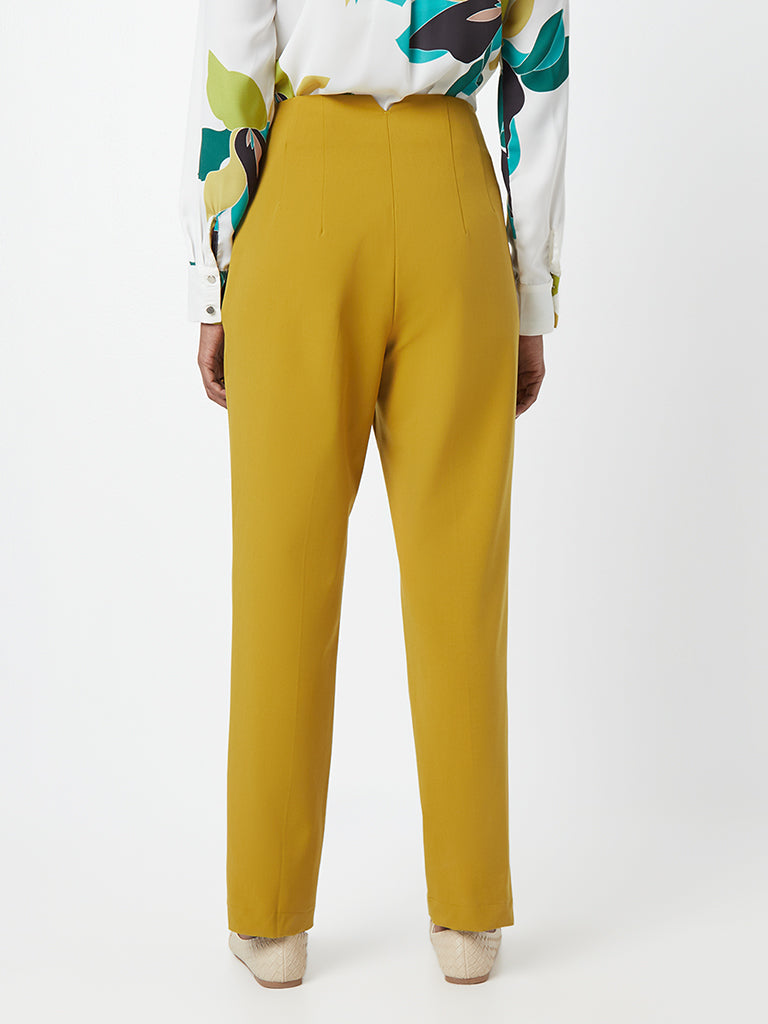 Wardrobe Mustard Tapering Trousers – Cherrypick