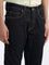 WES Casuals Solid Black Slim Fit Denim Jeans