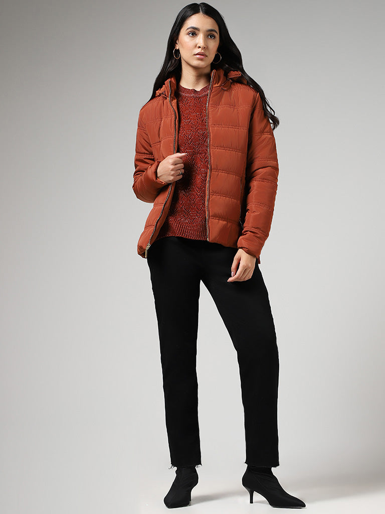 Rust hot sale puffer jacket