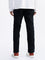 Ascot Solid Black Blue Denim Relaxed Fit Jeans