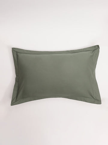 Westside Home Solid Green Pillow Cover - Pack of 2