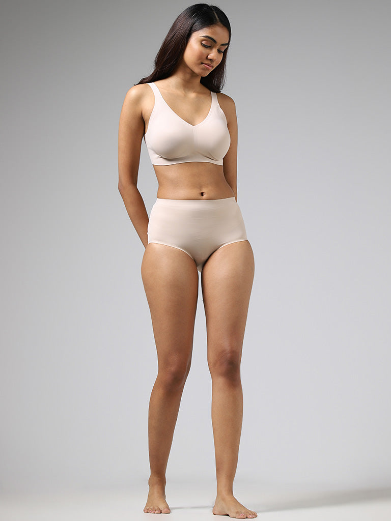 Wunderlove Solid Cream Seamless Full Brief