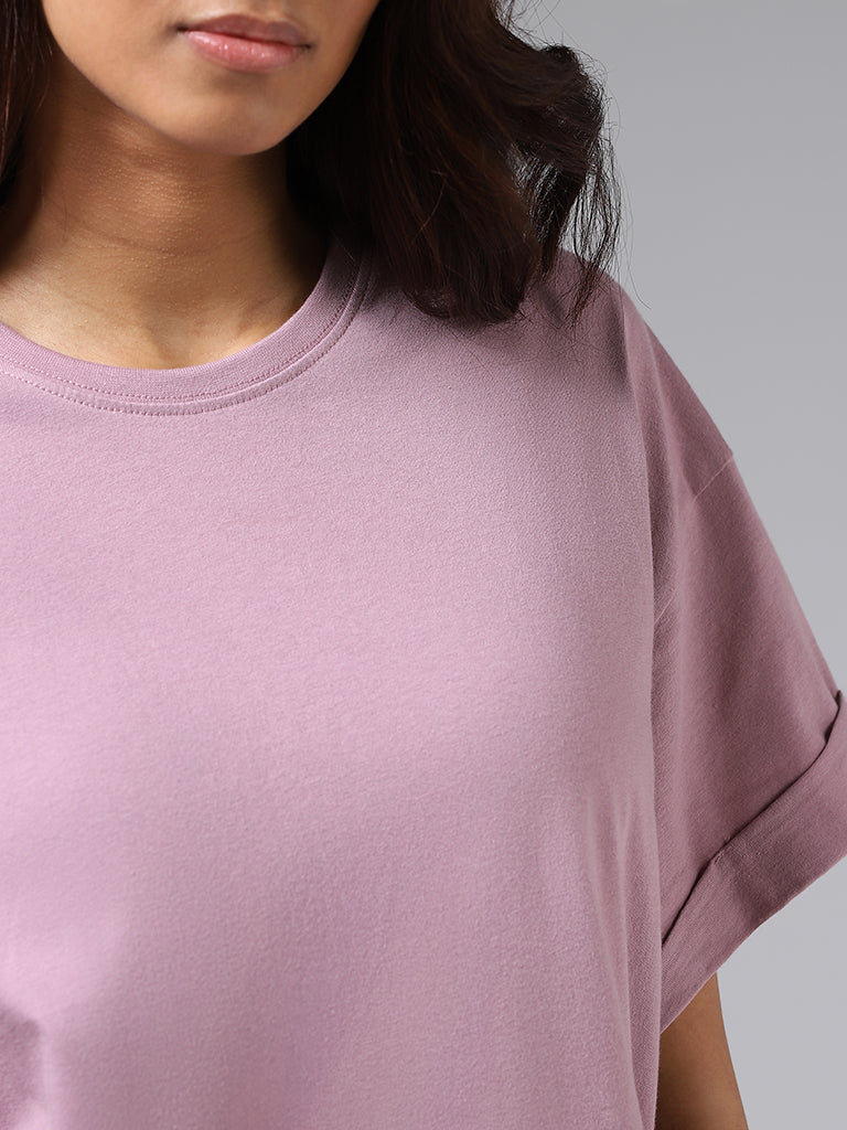 Wunderlove Solid Nude Pink One-Fold T-Shirt – Cherrypick
