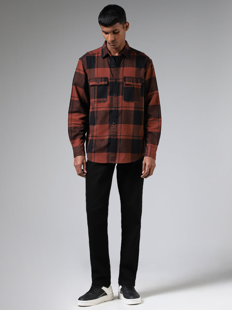 Wunderlove Red Plaid Checked Shirt & Pyjamas Set – Cherrypick