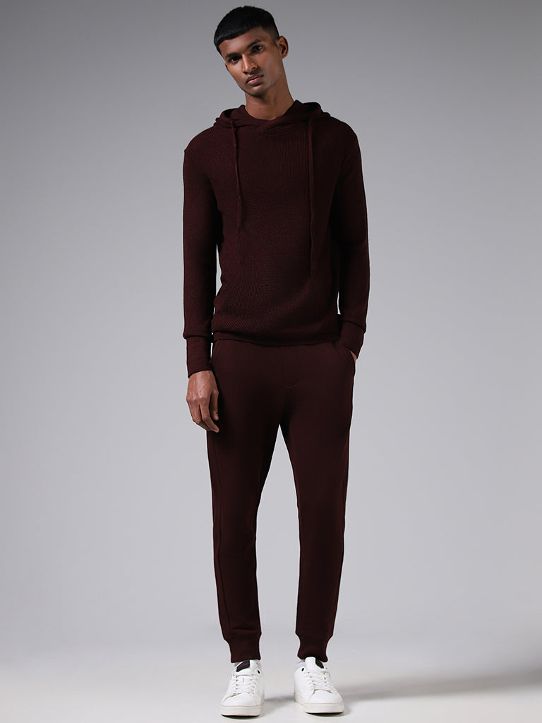 ETA Solid Wine Slim Fit Joggers Cherrypick