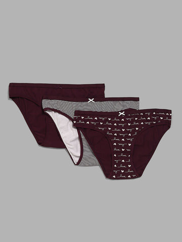 Buy Wunderlove Purple Invisible Brief from Westside